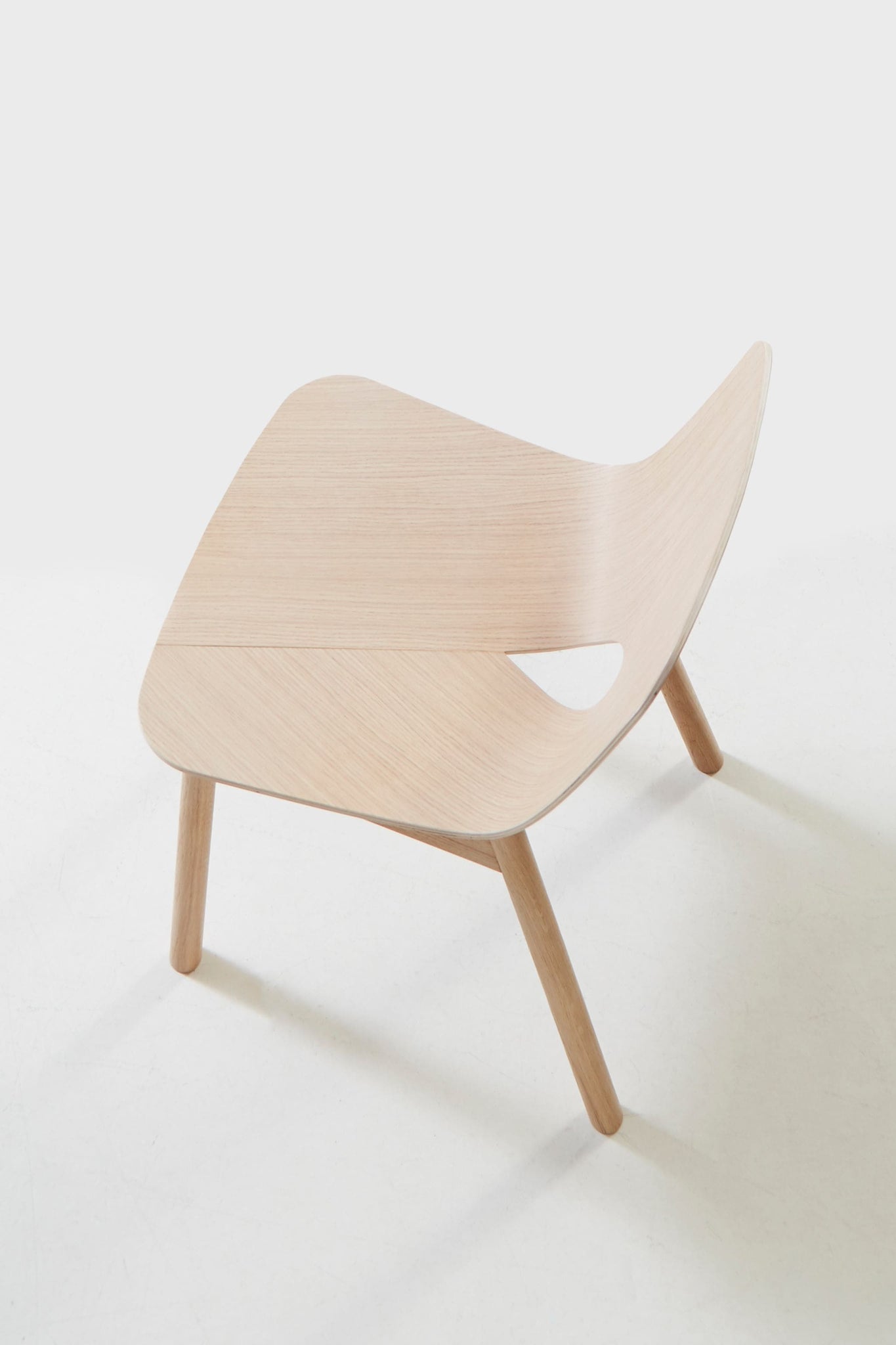 Woud MONO Dining Chair in White Pigmented Oak | Bonne Choice