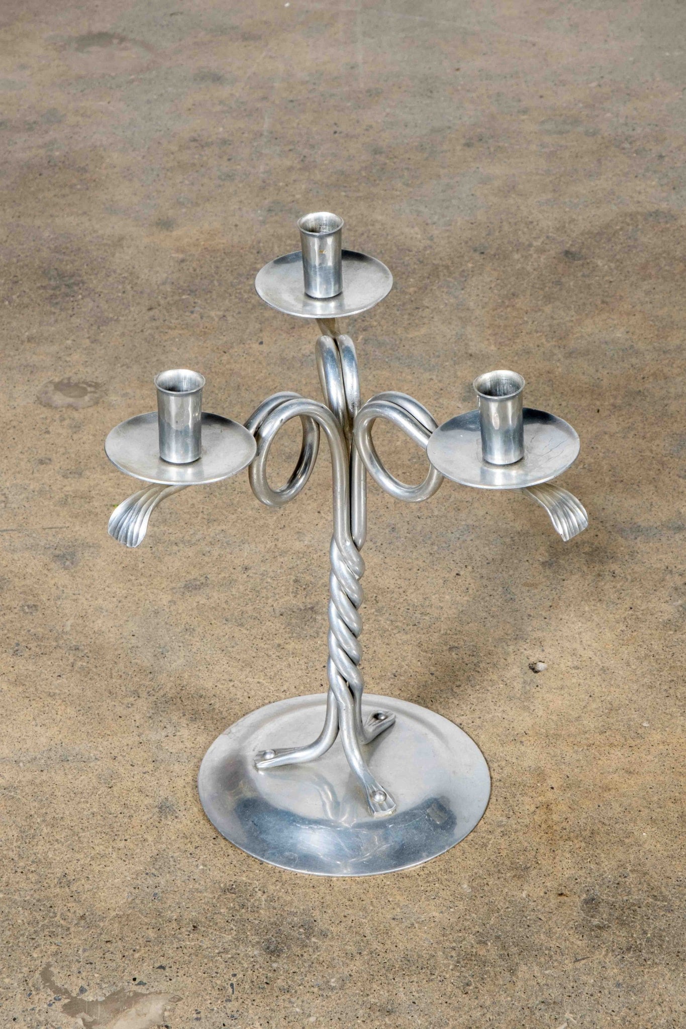 Pair of Pewter Candelabras | Bonne Choice