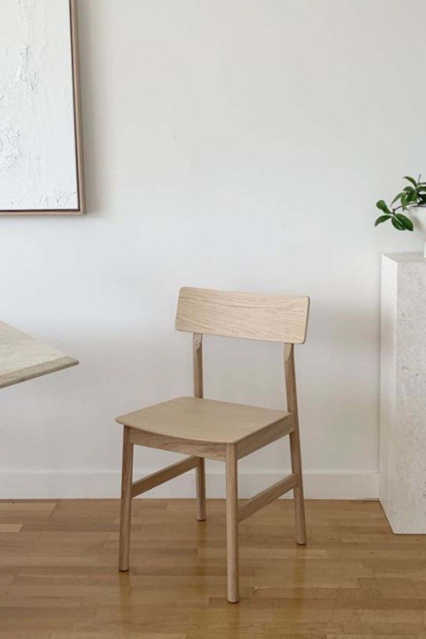 Woud PAUSE Dining Chair 2.0 - White Pigmented Oak | Bonne Choice