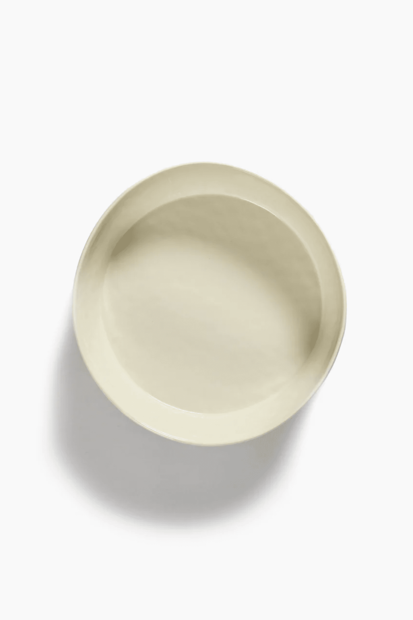 Salad Bowl, White Swirl with Blue Stripes Ottolenghi Serax, top view