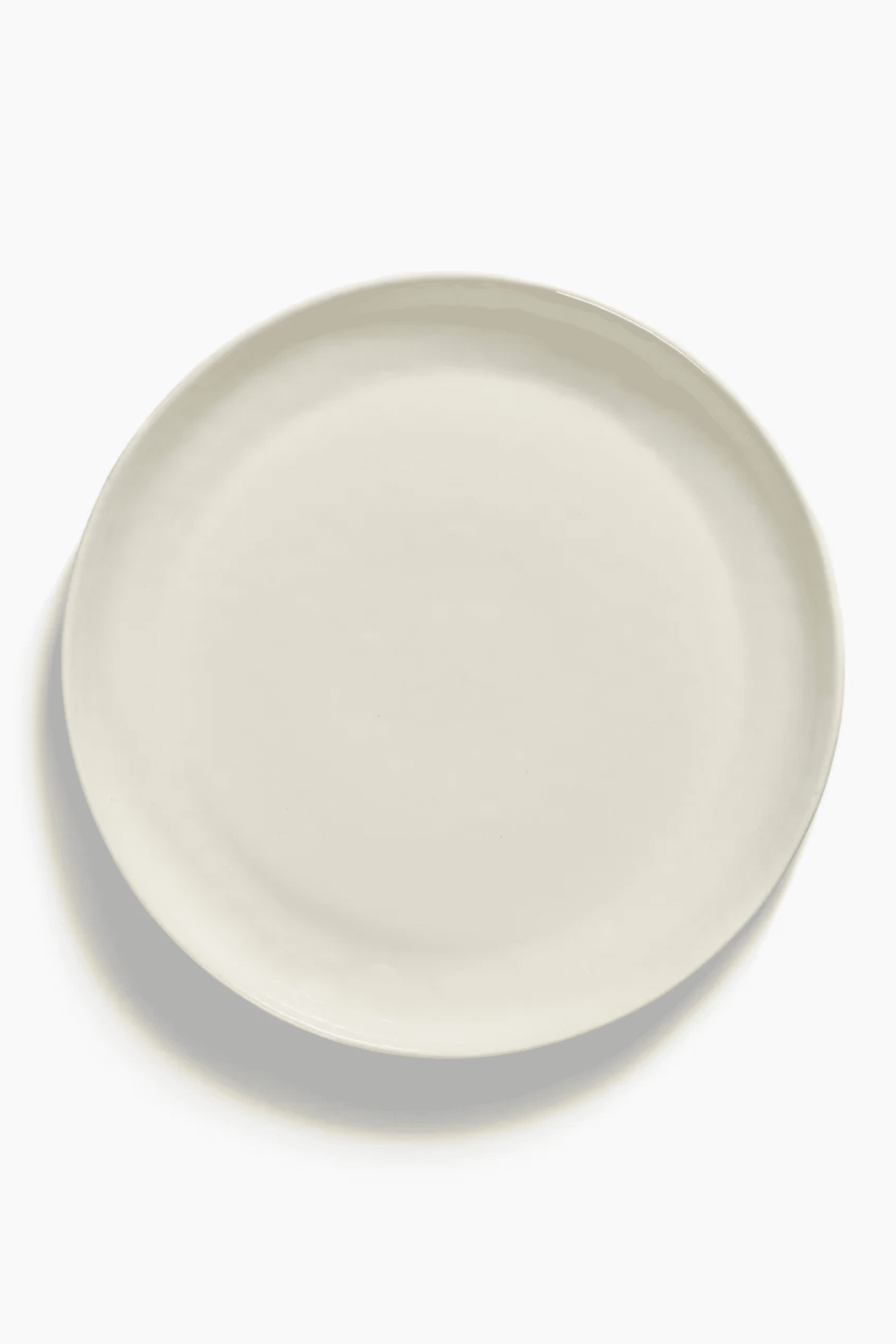 Small Serving Plate, White Swirl with Blue Stripes Ottolenghi Serax, top view