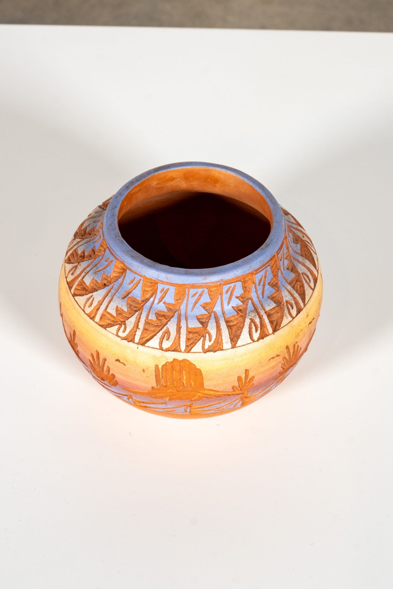 Small Unglazed Carved Bowl | Bonne Choice