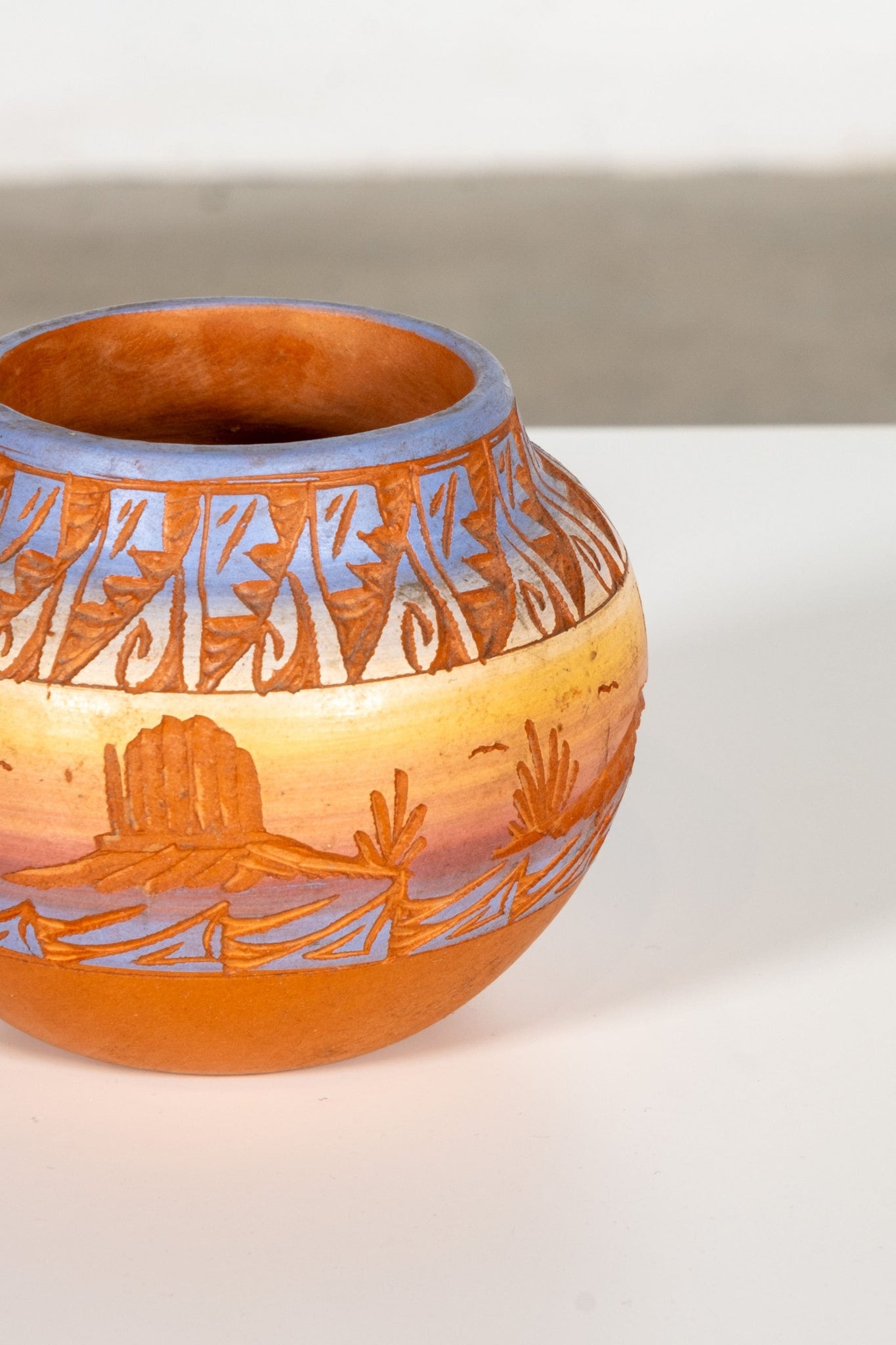 Small Unglazed Carved Bowl | Bonne Choice