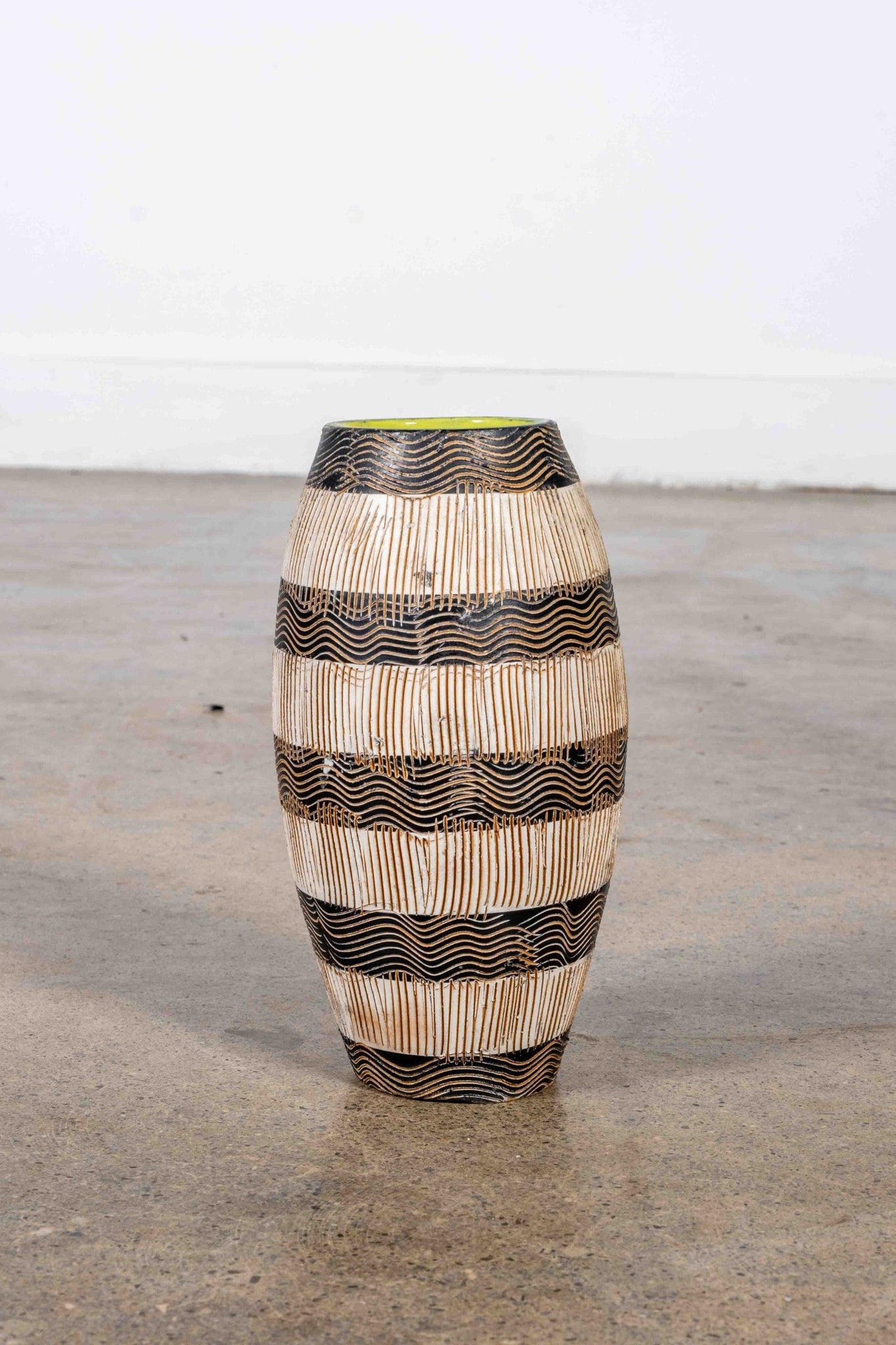 Striped Ceramic Vessel | Bonne Choice