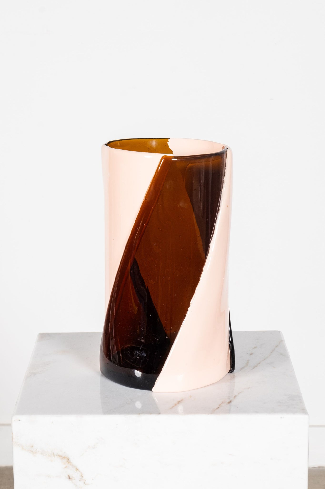 Corsi TWIRL VASE L Matt salmon,cl brown | Bonne Choice