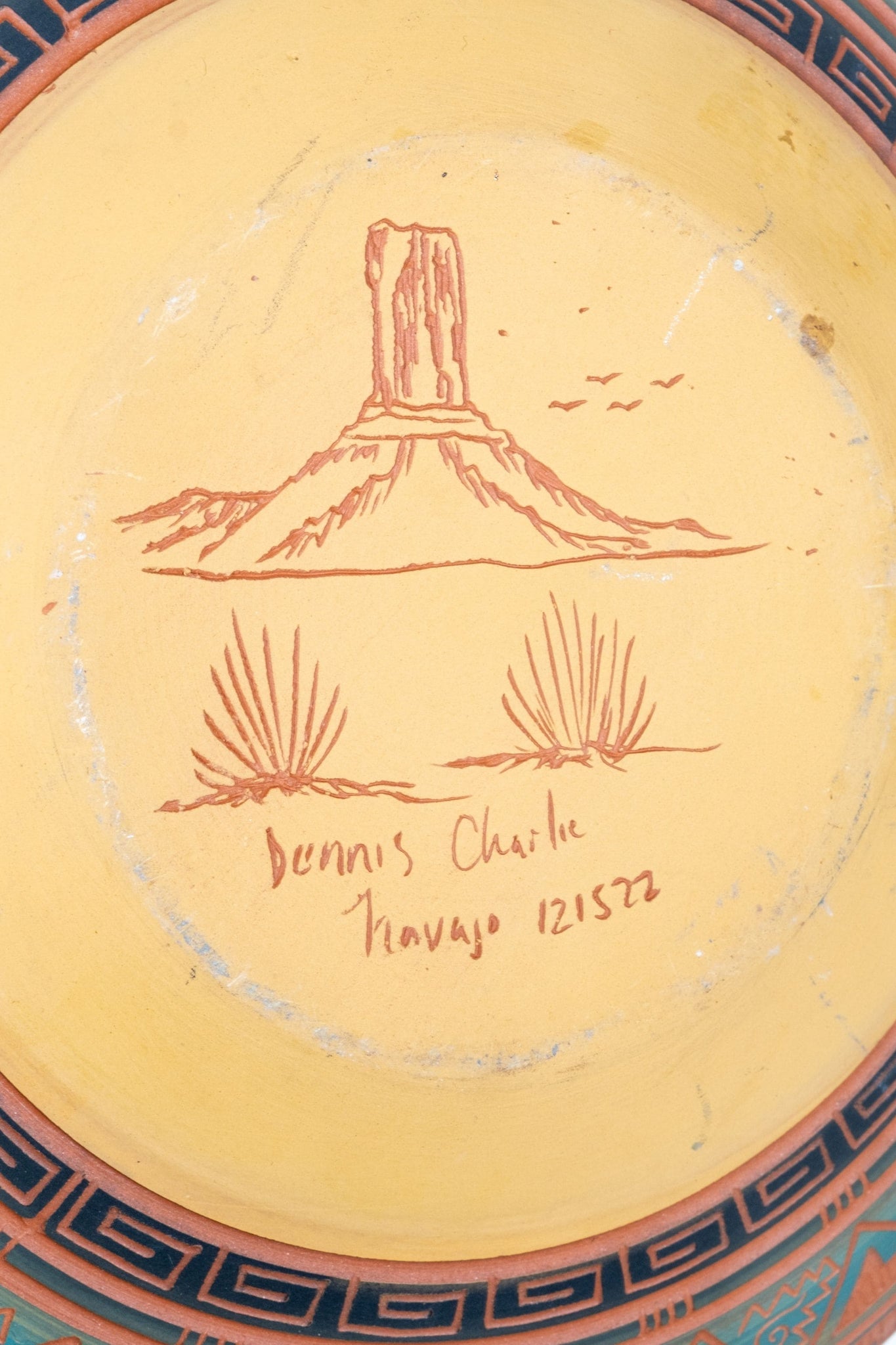 Unglazed Carved Bowl 4 | Bonne Choice