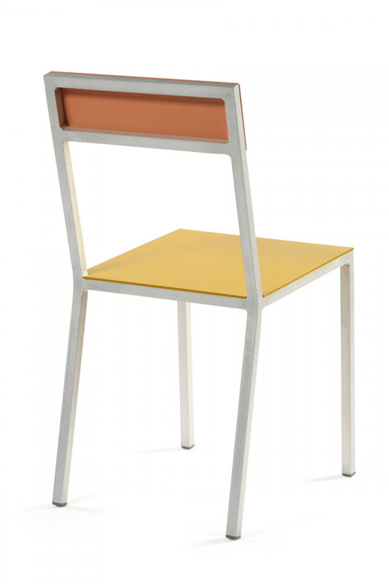 Yellow & Pink Aluminum Alu Chair by Muller Van Severen for Valerie Objects, back view